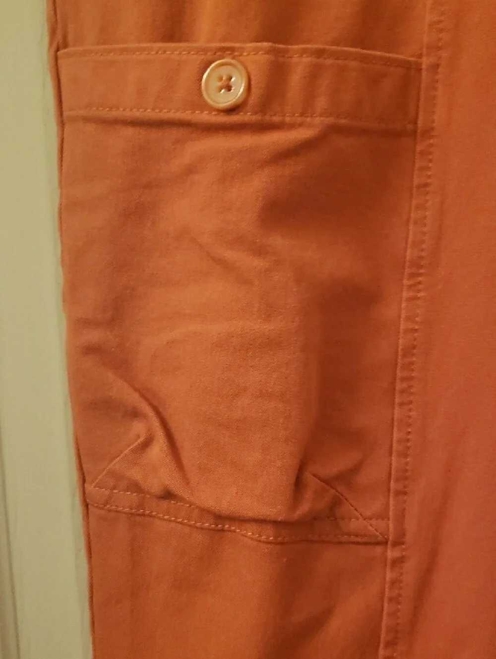 Any Body Cropped Cargo Pants in Rust Orange for Women